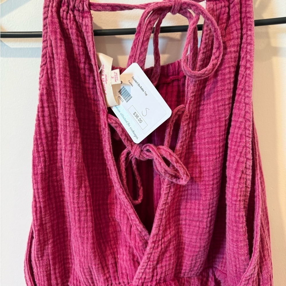 Peach Love California Pink Camisole with Ruched Bodice - Picture 4 of 8